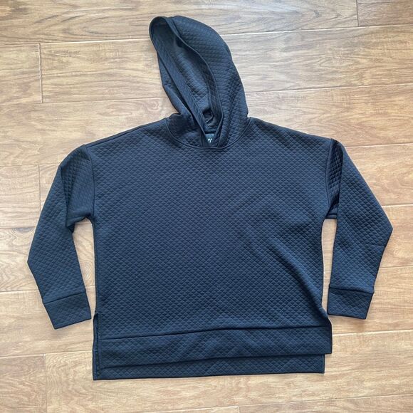 Victoria's Secret Tops - Victoria Sport Victoria's Secret Quilted Hoodie Sweatshirt Size L Black